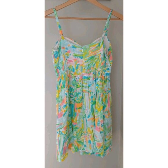 Lilly Pulitzer Christine Dress Sea Salt and Sun Size 6 Sleeveless Mini Blue - Picture 7 of 12